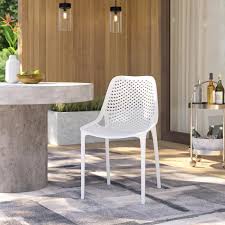 Allmodern Curnutt Stacking Patio Dining Armchair Wayfair In 2020 Patio Dining Chairs Dining Chairs Outdoor Dining Chairs