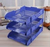 Office Supply Three Layers Plastic File Tray