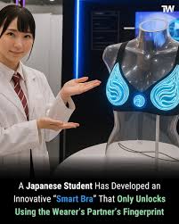 🧠 When Fashion Meets Tech: Japan's Viral Fingerprint “Smart Bra” A Japanese student and innovator known online as ZAWAWORKS has caught global attention for creating a prototype “smart bra” that unlocks only
