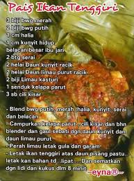 Pais Ikan Temggiri Cooking Recipes Fish Recipes Malay Food