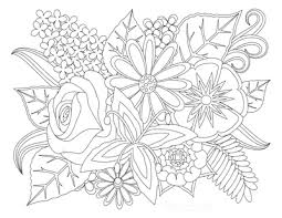 1410 308 flower field flowers. 112 Beautiful Flower Coloring Pages Free Printables For Kids Adults