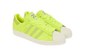 Black And Neon Orange Adidas Shoes Palace X Adidas Originals Unveil New Neon Green Superstar Trainers Adidas Originals Superstar Adidas Adidas Originals