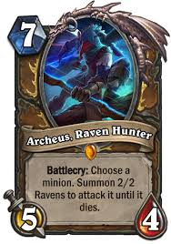 Archeus Raven Hunter Customhearthstone Archeus binds when picked up. archeus raven hunter customhearthstone