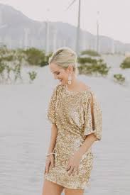 Shoes heel height(which you&rsquo;ll wear on your wedding) dress color some dreses need a jacket or sleeves. Colorful Palm Springs Engagement Inspired By This Sparkly Dress Bachelorette Outfits Gold Sequin Dress