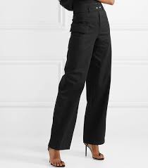 Black Cotton Twill Wide Leg Pants The Range Net A Porter Fashion Sporty Style Fashion Shoes Heels
