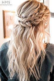 Crown Braid Hairstyle Half Top Half Bottom Wedding Hairstyles For Hai Bottom Braid Crown Hair Braids For Medium Length Hair Viking Hair Bohemian Hairstyles