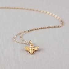 Tiny Gold Bee Necklace Bee Necklace Beautiful Jewelry Bee Jewelry