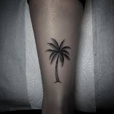 Stick And Poke Tattoo Tree Tattoo Ankle Palm Tattoos Palm Tree Tattoo Ankle