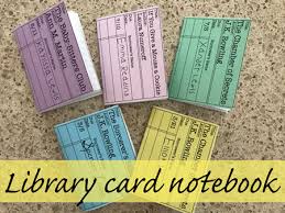 Get a library card at a public library in wisconsin. Library Card Notebook Grandma Ideas