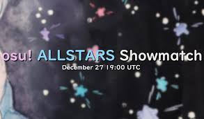 Ã¹ã­ã« On Twitter Osu Allstars Showmatch Final Showmatch Of The Year Taking Place December 27th 19 00 Utc 2pm Est Team 1 Whitecat Flyingtuna Okinamo Aricin Eternum Rektygon Thaibuy Intercambing Team 2 Vaxei We now it doesn't look the best, but don't worry. osu allstars showmatch