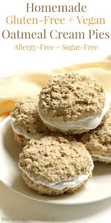 Homemade Gluten Free Vegan Oatmeal Cream Pies Allergy Free Sugar Free