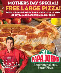 3 Papa Johns Codes Bogo Pizza Free Pizza W 15 Reward Points Or 50 Off Fast Food Places Papa Johns Delicious Pizza
