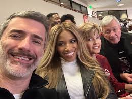 What a great time in Columbia, SC watching the women's basketball team  score all over Oklahoma. Shared a few words about Cheslie with Ray Tanner  (retired USC Athletic Director). #GoCocks. #FamilyTime