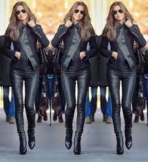 Leather Pants Fashion Style Winter Fashion