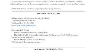 Usajobs Resume Builder Master Template Usajobs