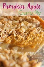 Pumpkin Apple Crumb Pie Via Foodanddiyblog Pumpkin Recipes Apple Crumb Pie Apple Pie Recipes