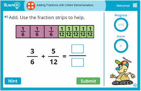 How to add fractions with unlike denominators with 3 fractions. Interactive Math Lesson Adding Fractions With Unlike Denominators