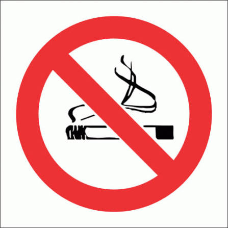 Sign Smoking Prohibited 190X190 from FTS Safety