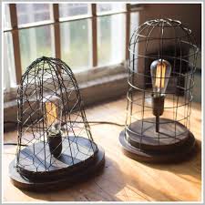 61 Reference Of Table Lamp Metal Cage In 2020 Industrial Desk Lamp Table Lamp Lamp