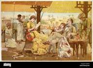 British residents in India enjoy Christmas despite the heat Date: 1881 Stock Photo - Alamy