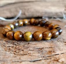 Buddha Stones Chinese Zodiac Tiger Eye Courage Bracelet