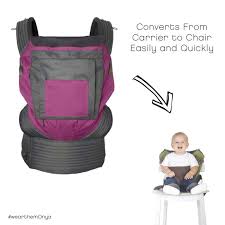 Onya Baby Outback Mesh Baby Carrier Chair Harness Orchid Slate Grey Pupsik Singapore
