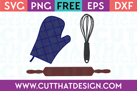 These files are compatible with both cricut and silhouette cutting machines, as well as all other machines. Free Svg Files Baking And Cooking Design Set Whisk Rolling Pin And Oven Glove Cut That Design