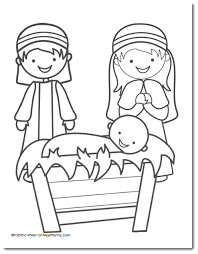 This coloring sheet displays the silent night of the first christmas with the stars that led the wise men of the east to bethlehem. Free Nativity Coloring Page Meet Penny Nativity Coloring Pages Nativity Coloring Christmas Coloring Pages