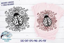 Bugs bunny bugs bunny cartoon clip art. Ladybug In Flowers Mandala Svg Cut File 519530 Svgs Design Bundles