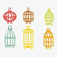تلوين كرتون قفص الطيور Cartoon Birds Bird Cage Color
