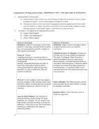 argumentative writing answer chart proposal unit