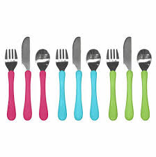 Green Sprouts Toddler Spoon Fork Knife Learning Cutlery Set