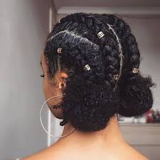 Cornrows & braids protective style inspired by alissa ashley no added hair | natural hair styles. Braids And Buns Protective Hairstyles For Natural Hair Best Blog Ever Www Capritimes C Protective Hairstyles For Natural Hair Hair Styles Curly Hair Styles