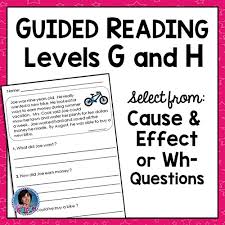 Answer 20 questions about yourself. This Guided Reading Levels G And H Dra Levels 12 And 14 Pack Includes 25 Reading Comprehension Passages With A Choice Of Cause And Effect Or Wh Questions Posters For The Words Who What When Where Why And How Are Included These