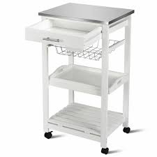 We did not find results for: Costway Rolling Kitchen Trolley Cart Steel White Top Removable Tray W Storage Basket Drawers Walmart Com Walmart Com