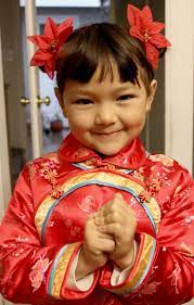 Chinese Child Hair Gongxi Facai 2 Side Buns Hairstyle Look Picnik Tutorial Traditional Side Bun Hairstyles Kids Hairstyles Chinese Hairstyle