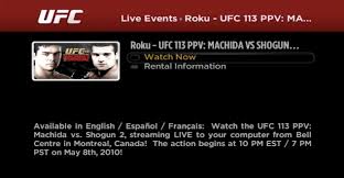 How to watch pay per view on roku. Ufc Ppv Comes To Roku