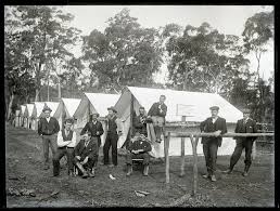 Camp At Sulphide Works Cockle Creek Nsw 15 May 1896 Australian Road Trip Newcastle Newcastle Nsw