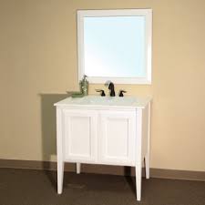 Modular vanity tops 25 x 22 solid white cultured marble vanity top and bowl. Bellaterra Home 203054 Bathroom Vanity White Phoenix Stone Countertop White Finish