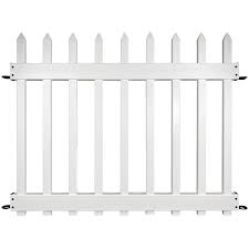 What is the best solution for cleaning a vinyl fence? Yardlink Vinyl No Dig Fence Vinyl No Dig Fence 3 75 Ft W White Vinyl Spaced Picket Fence Panel In The Vinyl Fence Panels Department At Lowes Com