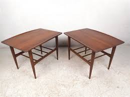 Euro style carmela coffee table. Surfboard End Tables By Bassett Furniture Co A Pair At 1stdibs