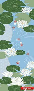 japanese tenugui cotton towel fabric water lily lotus flower floral goldfish hand dyed fabric wall hanging tapestry scarf 2019 cotton diy hand dyed fabric flower fabric pattern japanese quilts