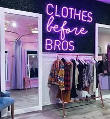 Clothes Before Bros Custom Neon Sign By Echo Neon Studio Neon Bedroom Neon Room Aesthetic Room Decor