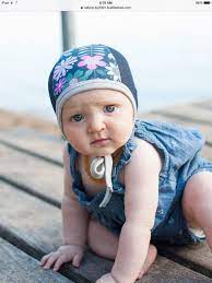 Baby Pilot Hearing Aid Hat Hat With Mesh Hat With Ties By Emmifaye