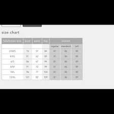 Lululemon Size Chart