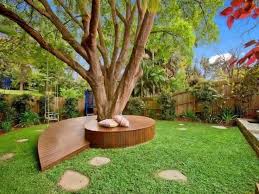 Unusual Eye Catching Designs Backyard Landscaping Around Trees Backyard Garden Design Deck Around Trees