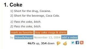 Urban Dictionary Coke Word Definitions Funny Definition Words
