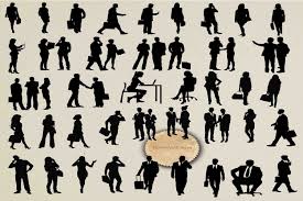 Download Business People Silhouettes Graphic By Retrowalldecor Creative Fabrica SVG Cut Files