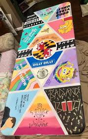 Painted Beer Pong Table In 2020 Beer Pong Table Painted Diy Beer Pong Table Beer Pong Tables