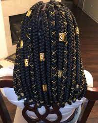 You can use different types of sting for your box braids, but the most common is embroidery string, hemp cord or yarn. 35 Box Braid Jewelry